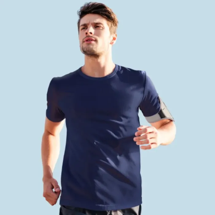 Plain Navy Blue Round Neck T-shirt
