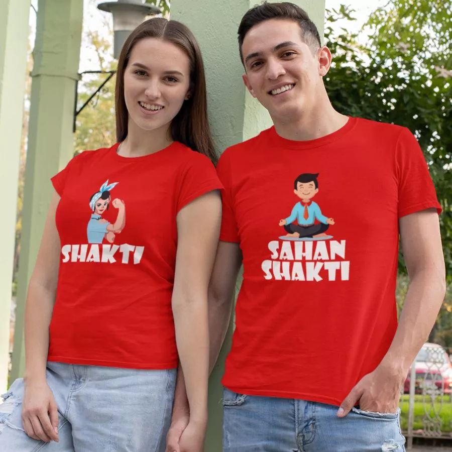 Sahan Shakti Couple T-Shirt - Trendy & Customized Clothing for Men and  Women: WeMee Store
