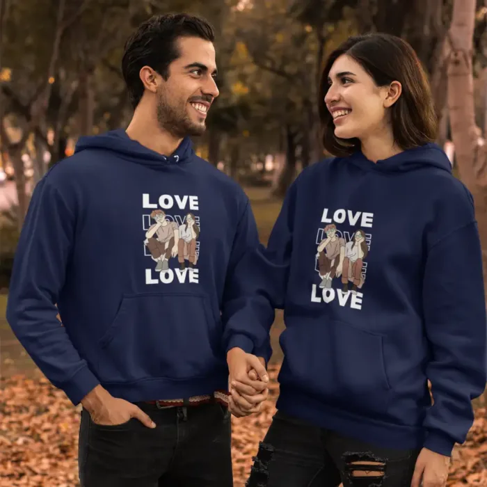 Love hoodies for couples on sale