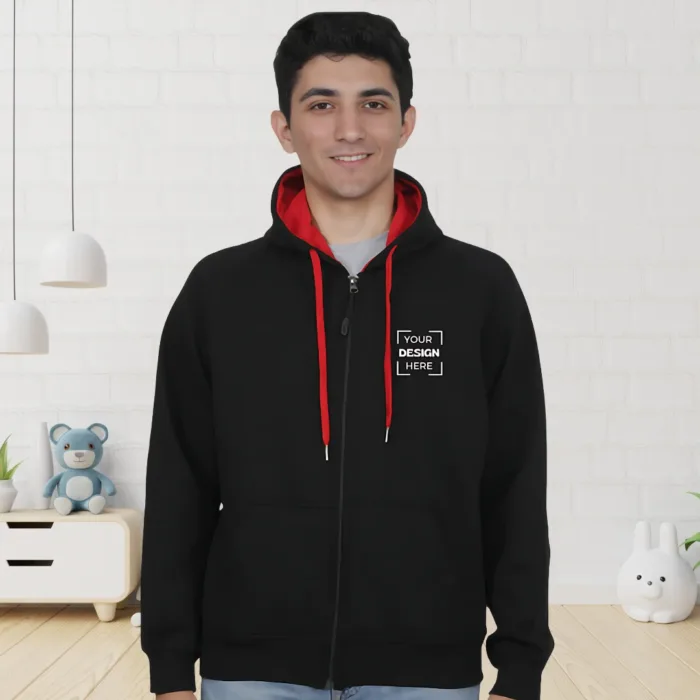 Custom Printed Ruffty Zipper Hoodies