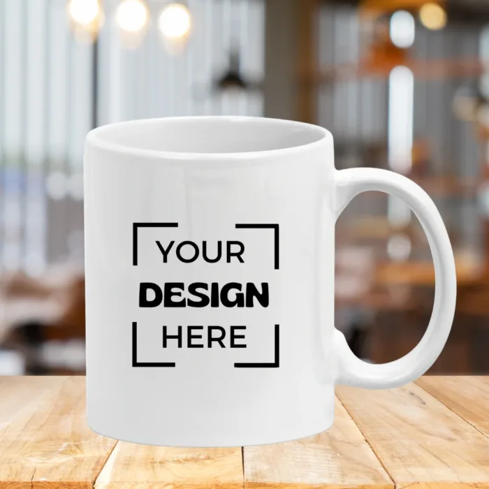 Plain White Customised Coffee Mug